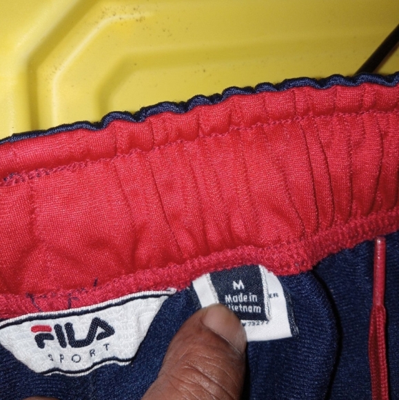 Blue, red & white Fila tracksuit..jacket is a large, pants are medium - Picture 7 of 8